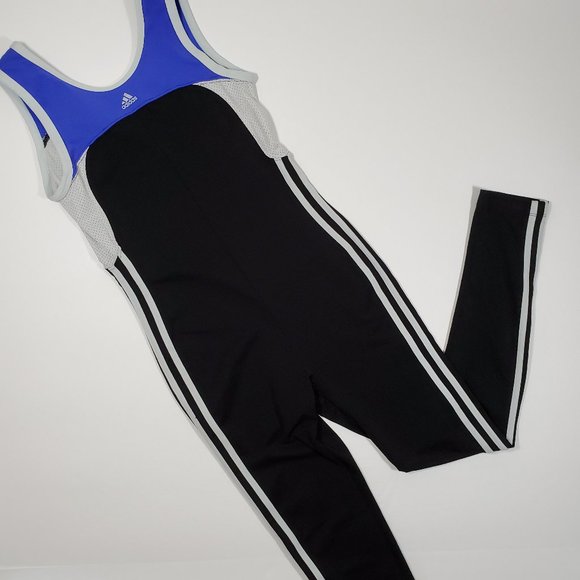 adidas three stripe catsuit